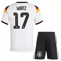 Completo calcio Germania Wirtz 17 Bambino Primo Mondiali 2026