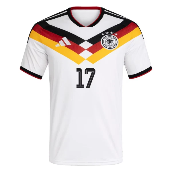 Maglia Germania Wirtz 17 Uomo Primo Mondiali 2026