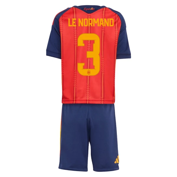 Completo calcio Spagna Le Normand 3 Bambino Primo Mondiali 2026 Completo calcio Spagna Le Normand 3 Bambino Primo Mondiali 2026