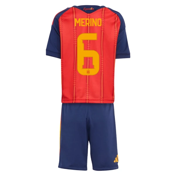 Completo calcio Spagna Merino 6 Bambino Primo Mondiali 2026