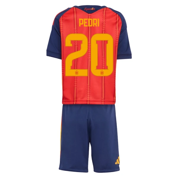 Completo calcio Spagna Pedri 20 Bambino Primo Mondiali 2026 Completo calcio Spagna Pedri 20 Bambino Primo Mondiali 2026