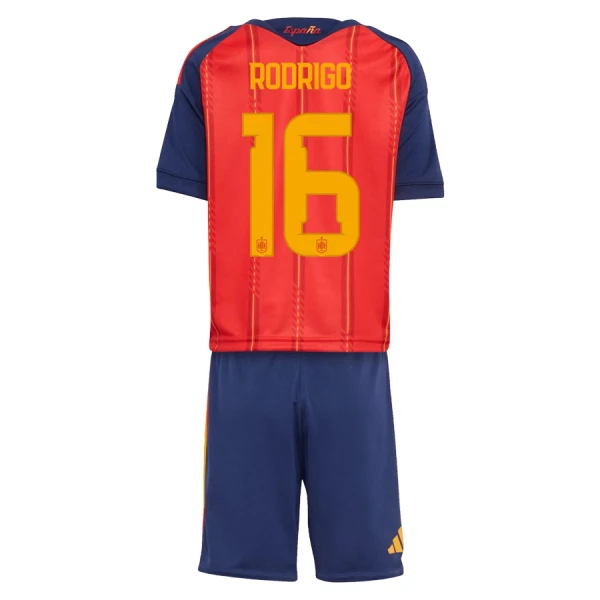 Completo calcio Spagna Rodrigo 16 Bambino Primo Mondiali 2026 Completo calcio Spagna Rodrigo 16 Bambino Primo Mondiali 2026