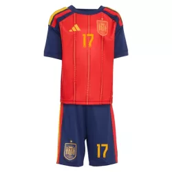 Completo calcio Spagna Williams JR 17 Bambino Primo Mondiali 2026