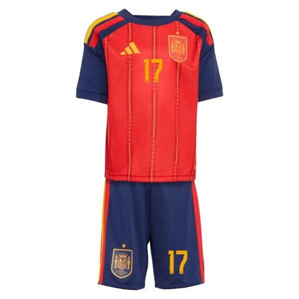 Completo calcio Spagna Williams JR 17 Bambino Primo Mondiali 2026