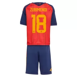 Completo calcio Spagna ZUBIMENDI 18 Bambino Primo Mondiali 2026