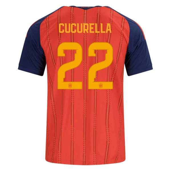 Maglia Spagna Cucurella 22 Uomo Primo Mondiali 2026