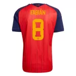 Maglia Spagna Fabian 8 Uomo Primo Mondiali 2026