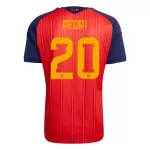 Maglia Spagna Pedri 20 Uomo Primo Mondiali 2026