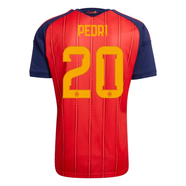 Maglia Spagna Pedri 20 Uomo Primo Mondiali 2026