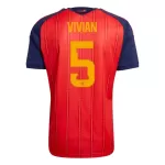Maglia Spagna Vivian 5 Uomo Primo Mondiali 2026