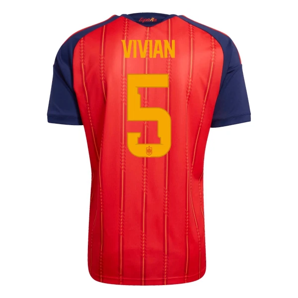 Maglia Spagna Vivian 5 Uomo Primo Mondiali 2026 Maglia Spagna Vivian 5 Uomo Primo Mondiali 2026