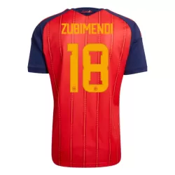 Maglia Spagna ZUBIMENDI 18 Uomo Primo Mondiali 2026