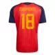 Maglia Spagna ZUBIMENDI 18 Uomo Primo Mondiali 2026 Maglia Spagna ZUBIMENDI 18 Uomo Primo Mondiali 2026