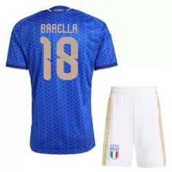 Completo calcio Italia Barella 18 Bambino Primo Mondiali 2026