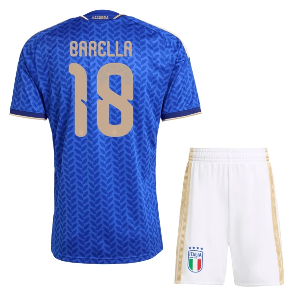 Completo calcio Italia Barella 18 Bambino Primo Mondiali 2026