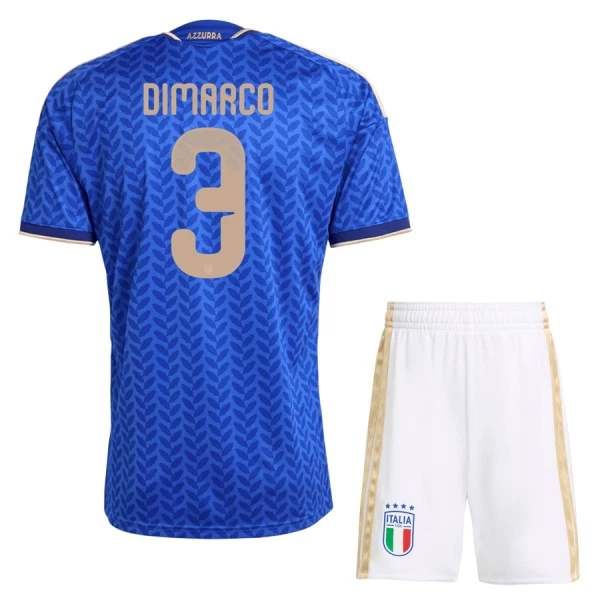 Completo calcio Italia Dimarco 3 Bambino Primo Mondiali 2026