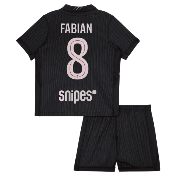 Completo calcio Paris Saint-Germain Fabian 8 Bambino 4th Jordan 2025-26 Completo calcio Paris Saint-Germain Fabian 8 Bambino 4th Jordan 2025-26