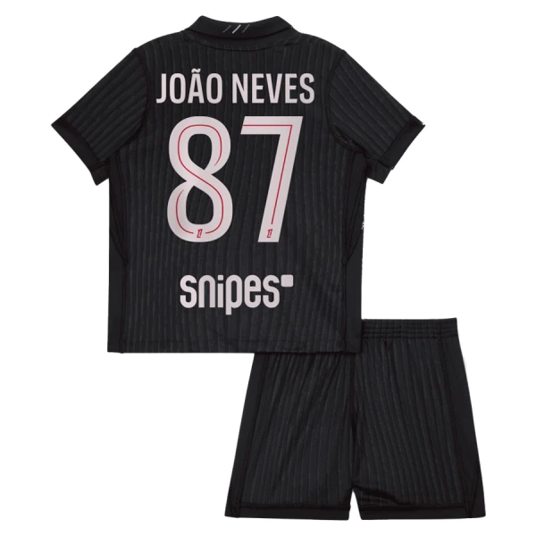 Completo calcio Paris Saint-Germain Joao Neves 87 Bambino 4th Jordan 2025-26