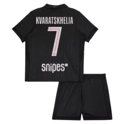 Completo calcio Paris Saint-Germain Kvaratskhelia 7 Bambino 4th Jordan 2025-26