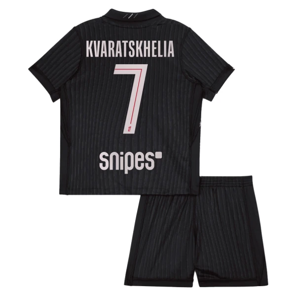 Completo calcio Paris Saint-Germain Kvaratskhelia 7 Bambino 4th Jordan 2025-26