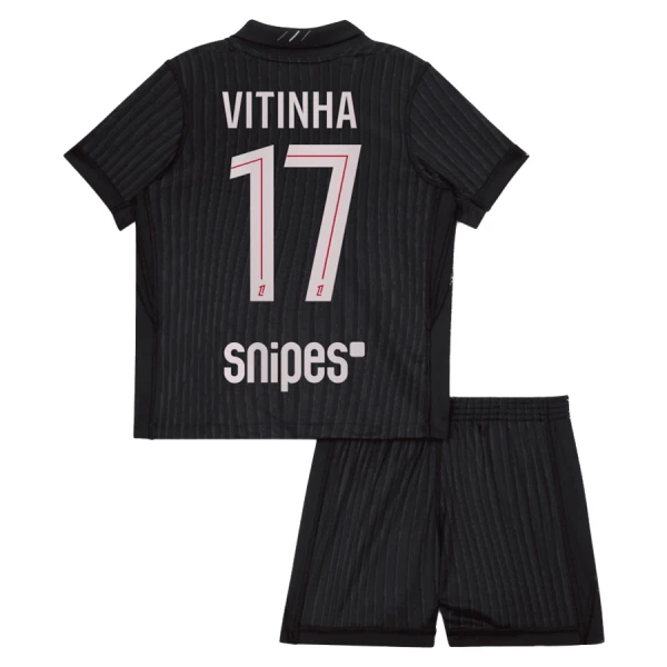 Completo calcio Paris Saint-Germain Vitinha 17 Bambino 4th Jordan 2025-26 Completo calcio Paris Saint-Germain Vitinha 17 Bambino 4th Jordan 2025-26