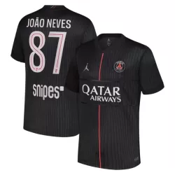 Maglia Paris Saint-Germain Joao Neves 87 Uomo 4th Jordan 2025-26