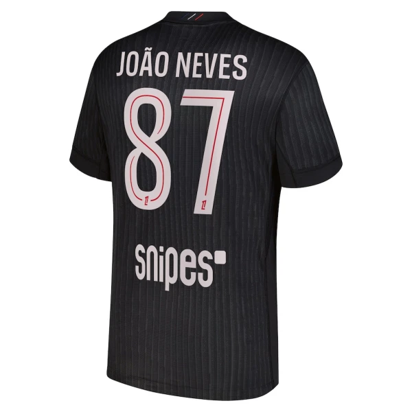 Maglia Paris Saint-Germain Joao Neves 87 Uomo 4th Jordan 2025-26