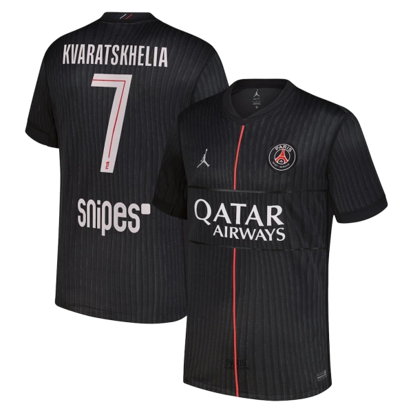 Maglia Paris Saint-Germain Kvaratskhelia 7 Uomo 4th Jordan 2025-26 Maglia Paris Saint-Germain Kvaratskhelia 7 Uomo 4th Jordan 2025-26