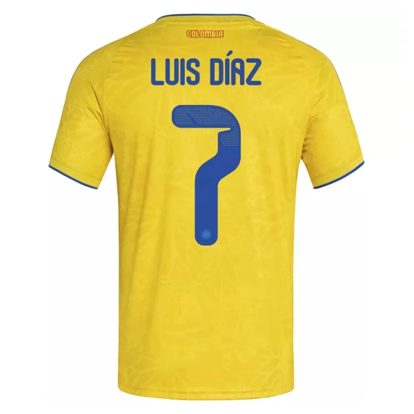 Maglia Colombia Luis Díaz 7 Uomo Primo Mondiali 2026 Maglia Colombia Luis Díaz 7 Uomo Primo Mondiali 2026