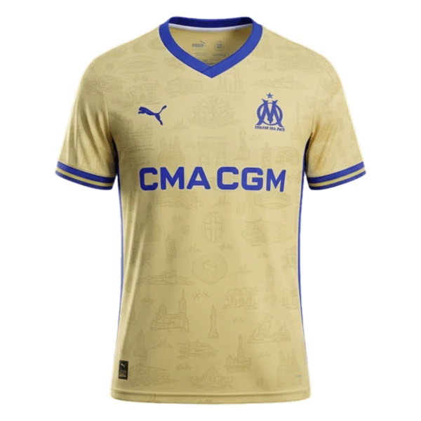 Maglia Marsiglia Uomo 4th 2025-26 Maglia Marsiglia Uomo 4th 2025-26