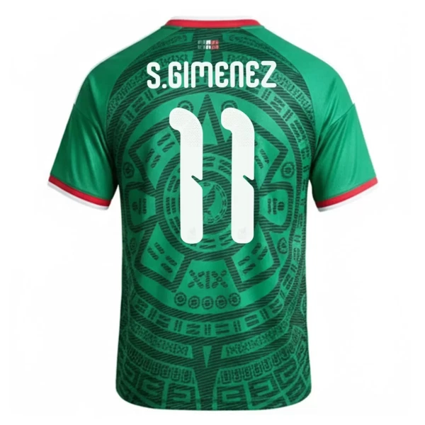 Maglia Messico S.Gimenez 11 Uomo Primo Mondiali 2026 Maglia Messico S.Gimenez 11 Uomo Primo Mondiali 2026