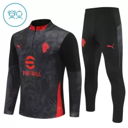 AC Milan Felpe da Allenamento Bambino 1/4-Zip 2025-26 Nera