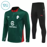 AC Milan Felpe da Allenamento Bambino 1/4-Zip 2025-26 Verde
