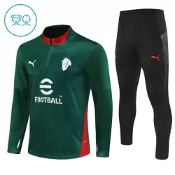 AC Milan Felpe da Allenamento Bambino 1/4-Zip 2025-26 Verde