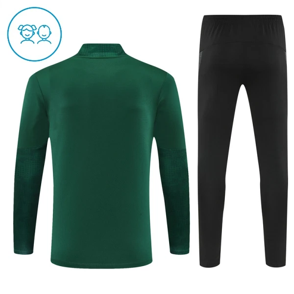 AC Milan Felpe da Allenamento Bambino 1/4-Zip 2025-26 Verde