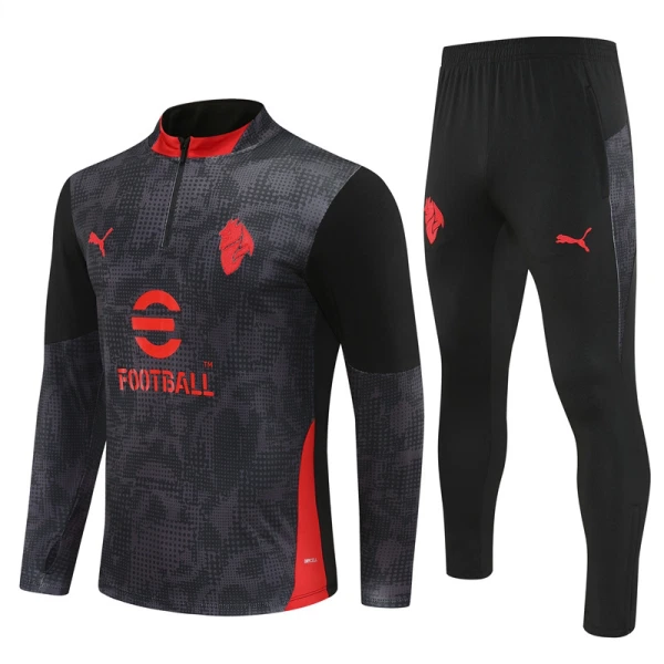 AC Milan Felpe da Allenamento Uomo 1/4-Zip 2025-26 Nera AC Milan Felpe da Allenamento Uomo 1/4-Zip 2025-26 Nera