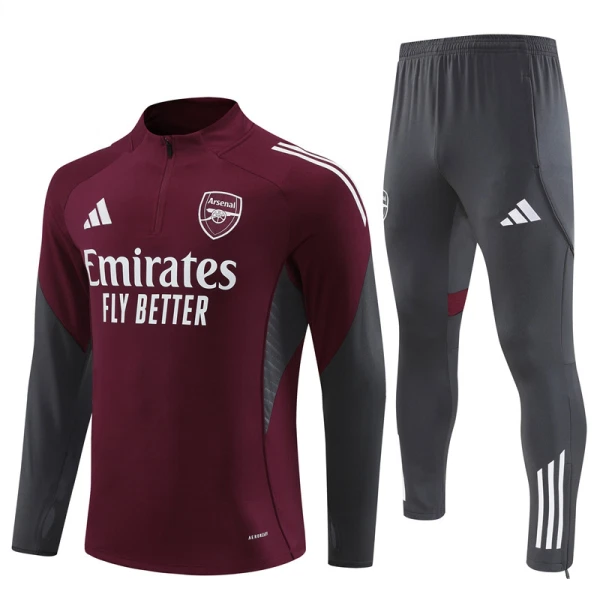 Arsenal Felpe da Allenamento Uomo 1/4-Zip 2025-26 Rossa Arsenal Felpe da Allenamento Uomo 1/4-Zip 2025-26 Rossa