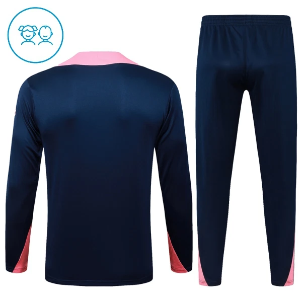 Barcellona Felpe da Allenamento Bambino 1/4-Zip 2025-26 Blu