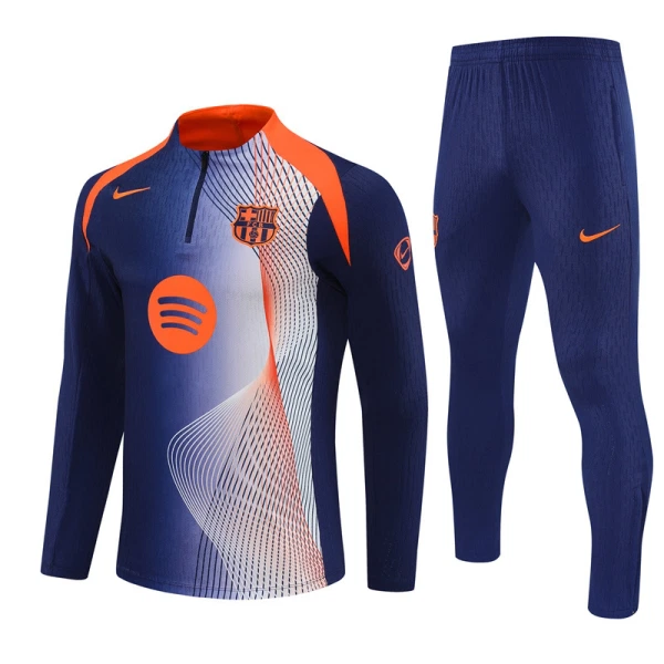 Barcellona Felpe da Allenamento Uomo 1/4-Zip 2025-26 Blu Barcellona Felpe da Allenamento Uomo 1/4-Zip 2025-26 Blu