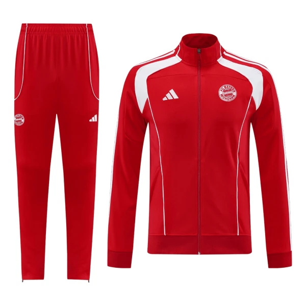 Bayern Monaco Tute da giacca da allenamento Uomo 2025-26 Rossa Bayern Monaco Tute da giacca da allenamento Uomo 2025-26 Rossa