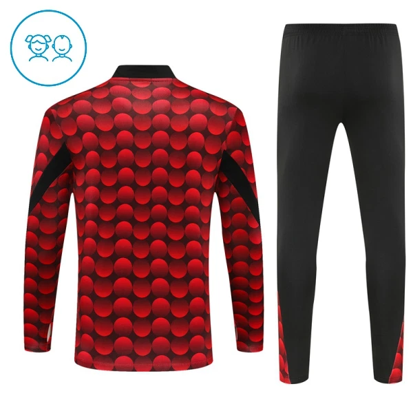 Feyenoord Rotterdam Felpe da Allenamento Bambino 1/4-Zip 2025-26 Rossa