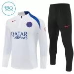 Paris Saint-Germain Felpe da Allenamento Bambino 1/4-Zip 2025-26 Bianca