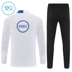Paris Saint-Germain Felpe da Allenamento Bambino 1/4-Zip 2025-26 Bianca