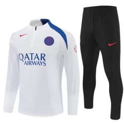 Paris Saint-Germain Felpe da Allenamento Uomo 1/4-Zip 2025-26 Bianca