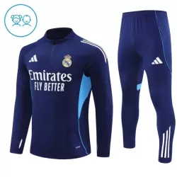 Real Madrid Felpe da Allenamento Bambino 1/4-Zip 2025-26 Navy