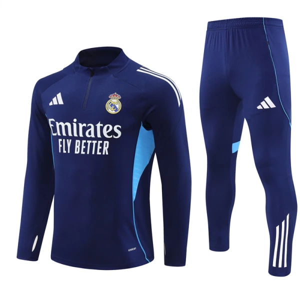 Real Madrid Felpe da Allenamento Uomo 1/4-Zip 2025-26 Navy Real Madrid Felpe da Allenamento Uomo 1/4-Zip 2025-26 Navy
