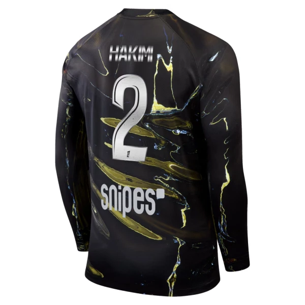 Maglia Paris Saint-Germain Hakimi 2 Night Uomo 2025-26 Maniche Lunghe