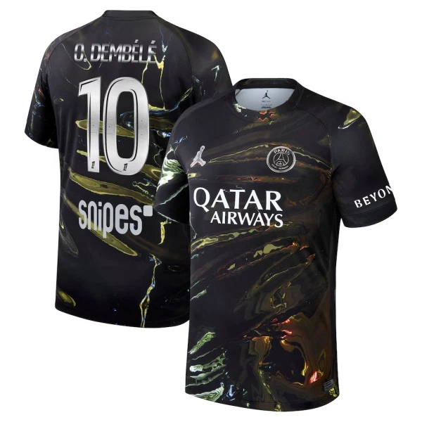 Maglia Paris Saint-Germain O. Dembele 10 Night Uomo 2025-26 Maglia Paris Saint-Germain O. Dembele 10 Night Uomo 2025-26