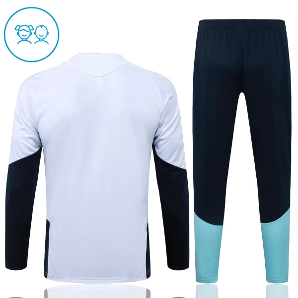 Argentina Felpe da Allenamento Bambino 1/4-Zip 2026-27 Bianca