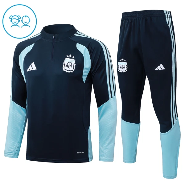 Argentina Felpe da Allenamento Bambino 1/4-Zip 2026-27 Navy